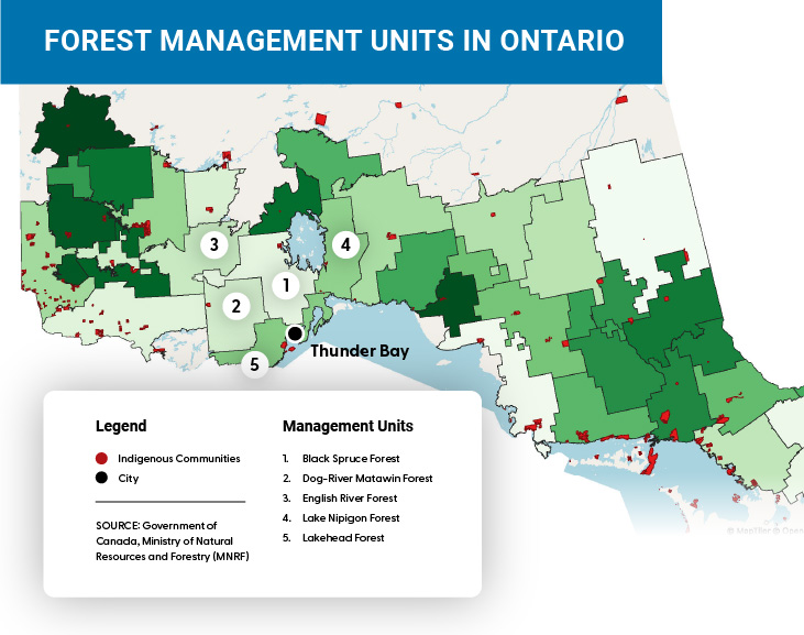 Forest Management Units in Ontario