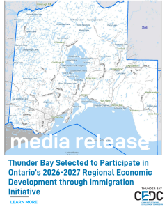 map of Thunder Bay district
